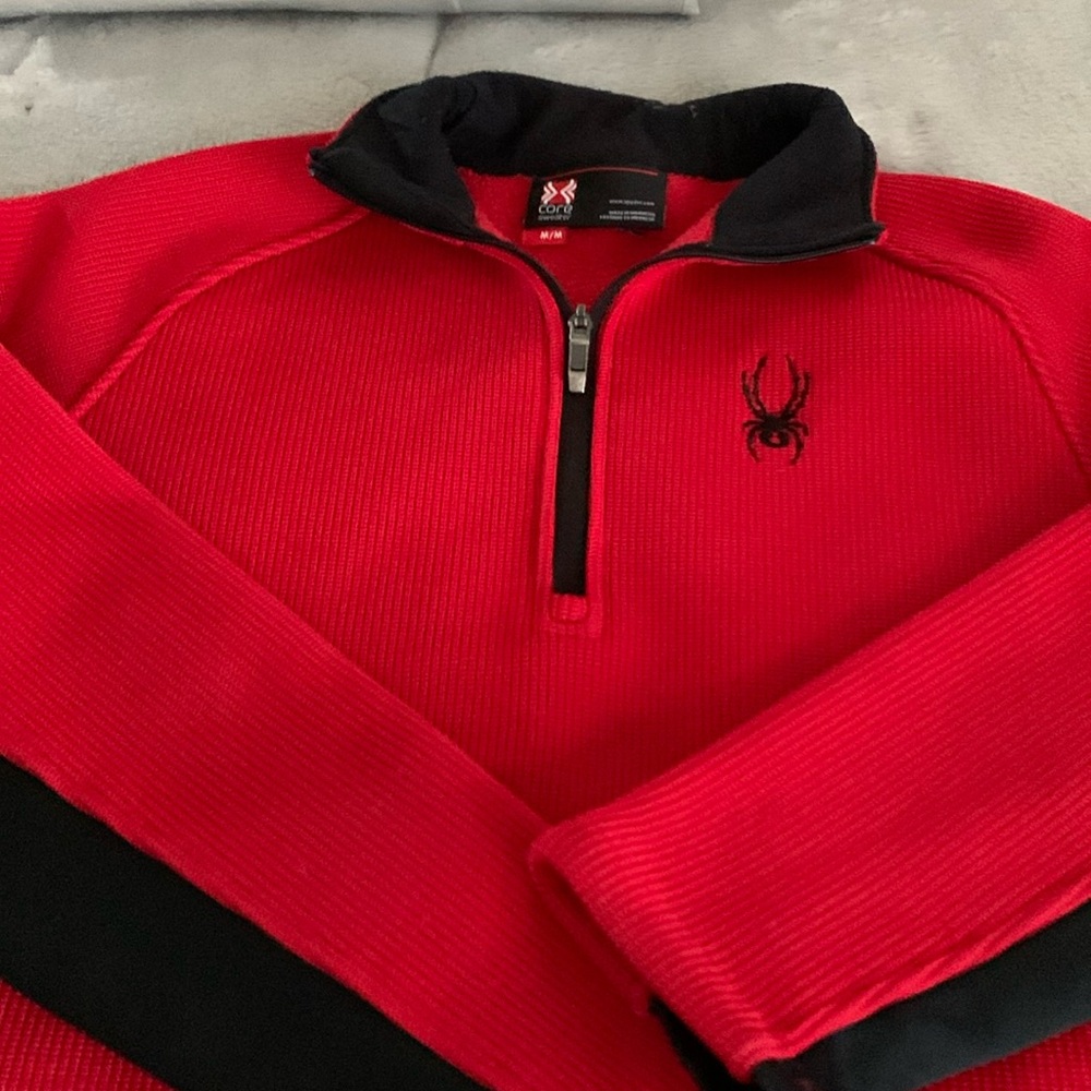 Men’s Spyder red/ black sweater size M